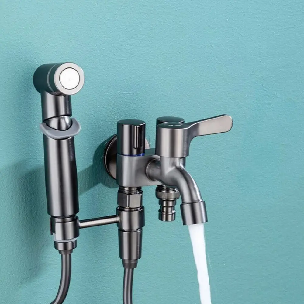 Stainless Steel Water Diverter For Yayier Bathroom Faucet 1 In 3 Out Multiple Flow Control Adapter For Laundry Home