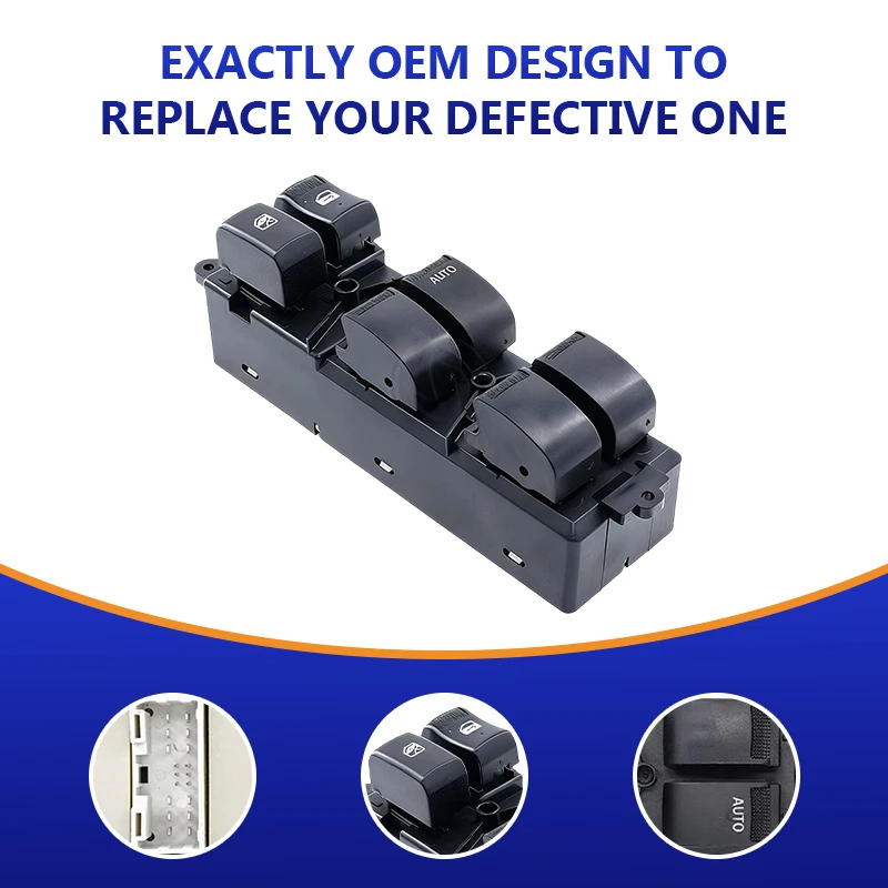 NEW HNROCK 8981922511 Glass Lift Switch for Suzuki Front Right Driver Side Electric Window Regulator