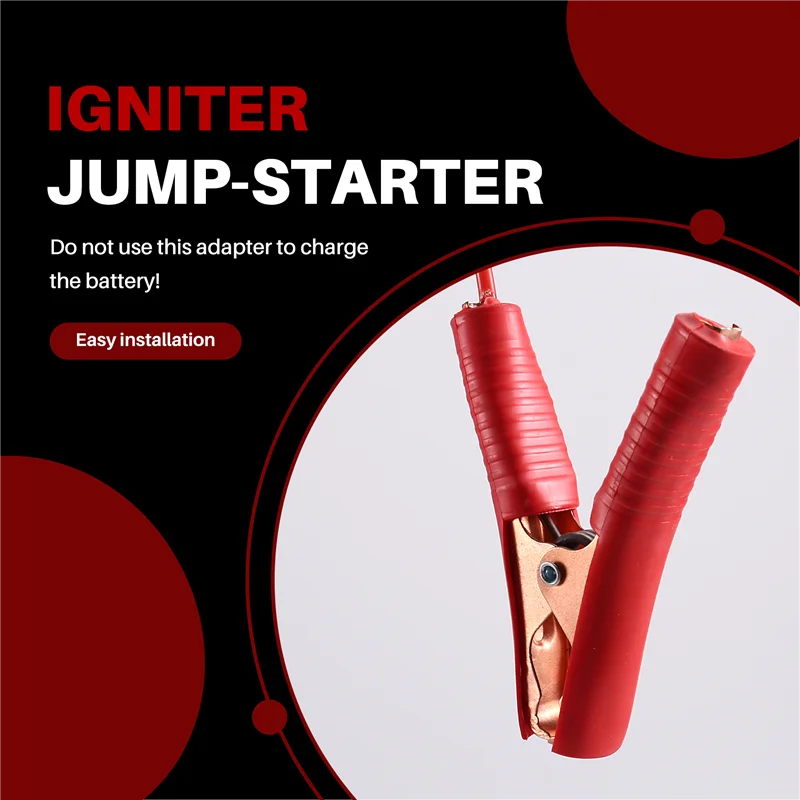 

T02C!Igniter Jump-Starter 18 В аккумулятор автомобильный усилительный кабель автомобильный адаптер аварийного питания DIY
