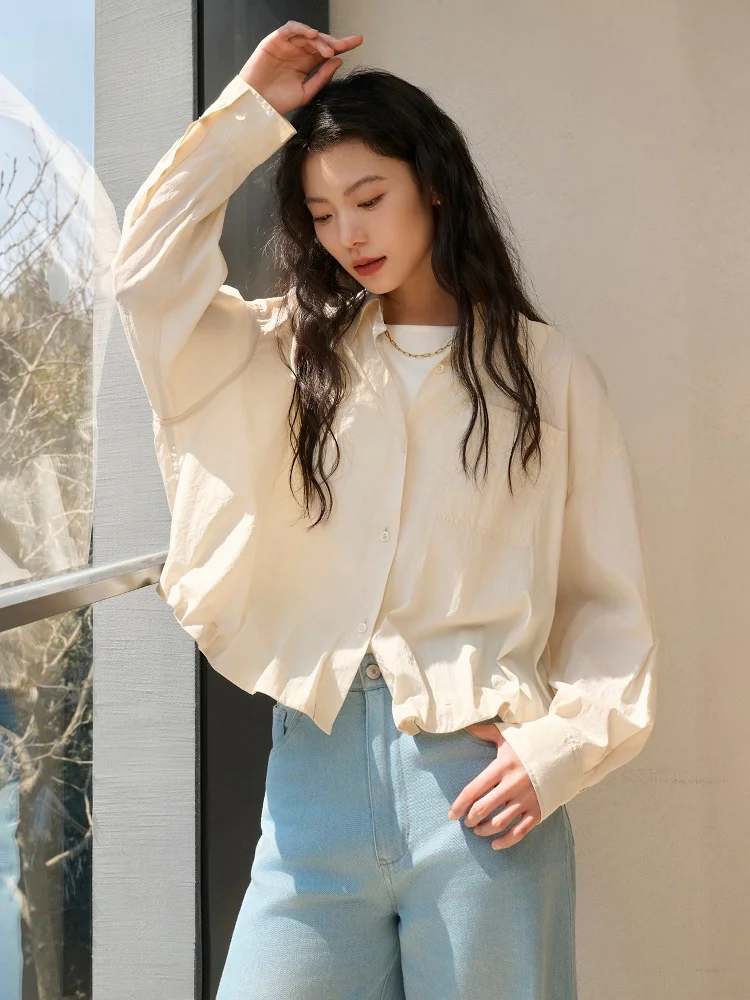 

QFKQ Mountain Running Girl Dstring Sun Protection irt Cr Yellow UPF50 UV Protection Summer New Sle Commute irt