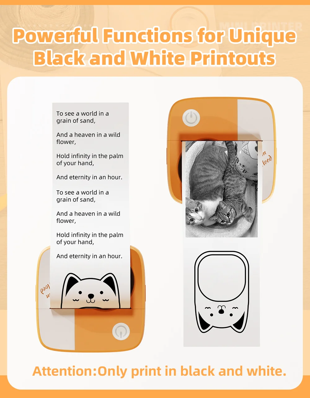 Neue Fotodruckmaschine D2 Mini-Drucker Thermopapier-Aufkleber Papierdrucker Etikettendrucker Etikettiergerät – Detail 8