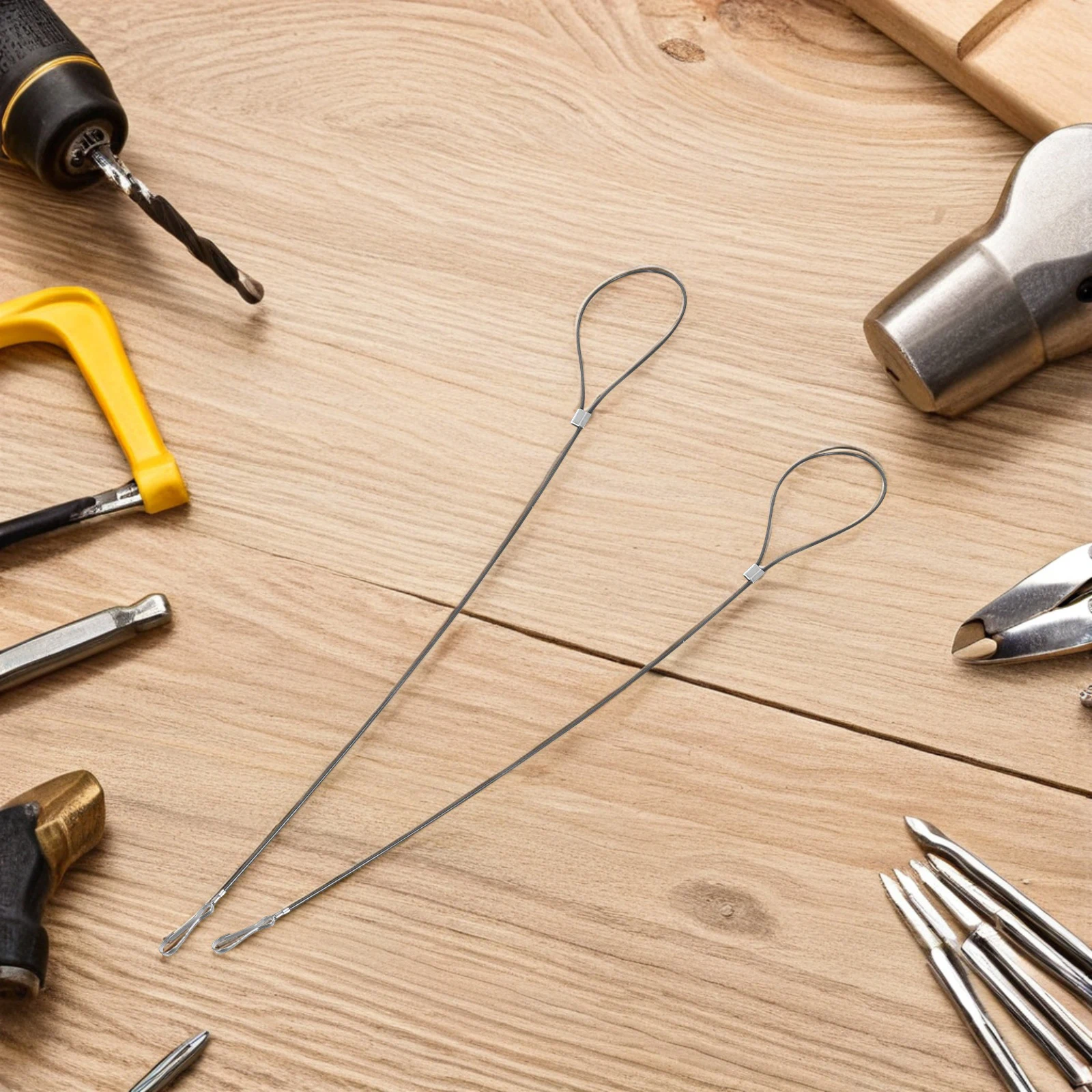 

4 pcs Stainless Steel Adjustable Safety Wire Cord Durable Security Door Puller Opener Cable Tether Rope Chain Latch Cord Gate