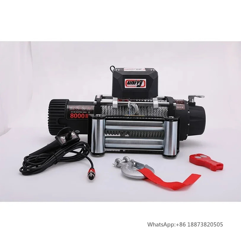 

8000lbs Winch 4x4 Offroad Accessories Remote Control Winches Electric Winch