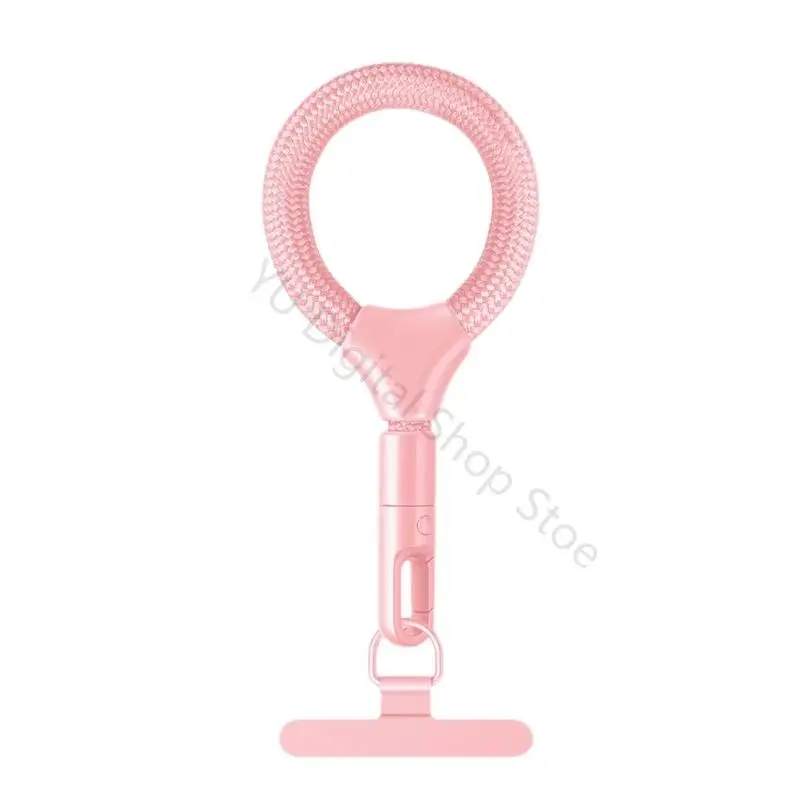 96BA 10 langer, nicht herunterfallender Handygurt mit drehbarem Metallband und bequemem Strickseil, geeignet für – Detail 5