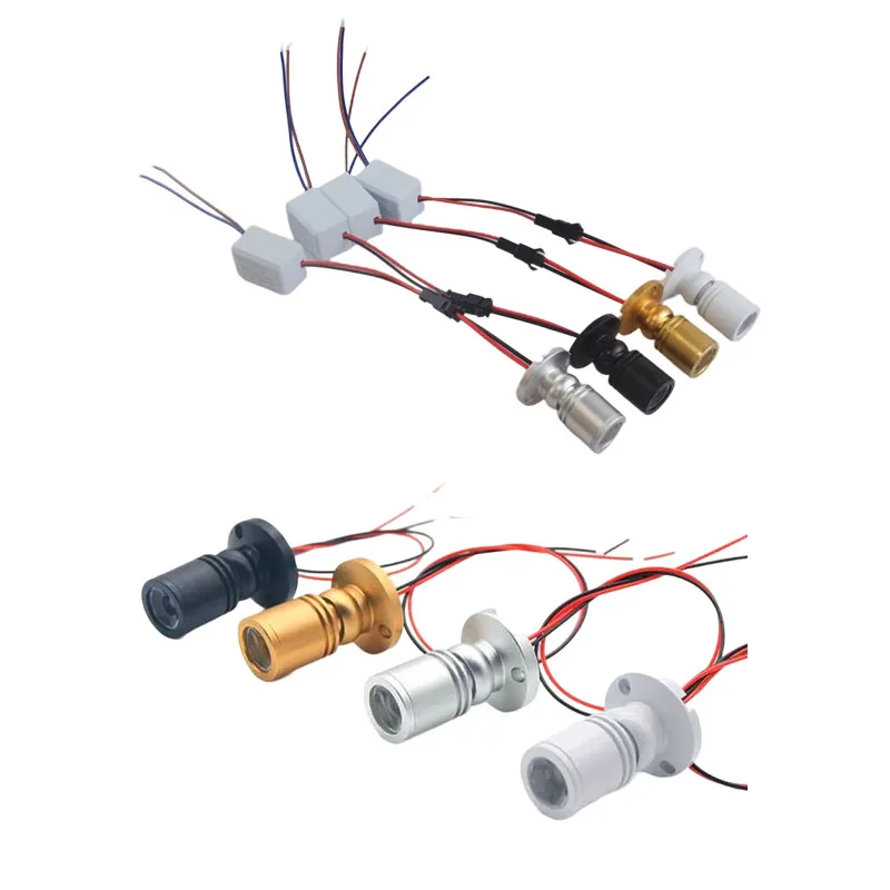 

LED Spotlights 3W RGB AC85-265V Led Ceiling Down light DC12V Surface Mounted bulbs for Cabinet Counter Jewelry Show