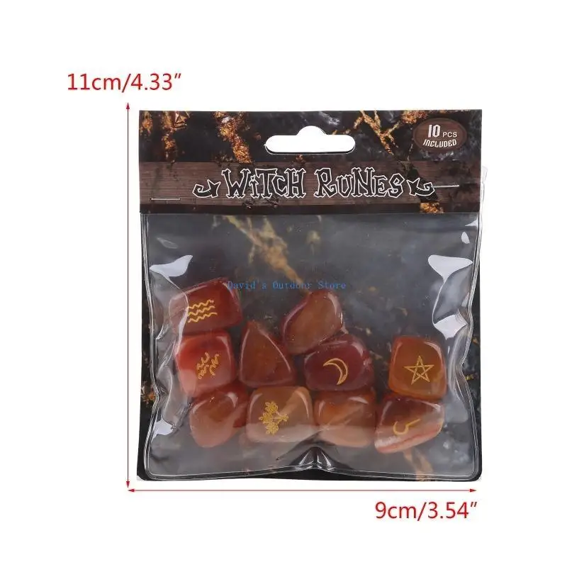 X3ua pedra natural polida runa runa