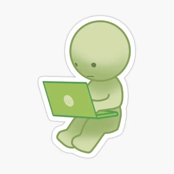 Computer Smiski  5PCS Stickers for Decorations Window Water Bottles Cute Print Home Laptop Anime Kid Funny Stickers Living Room