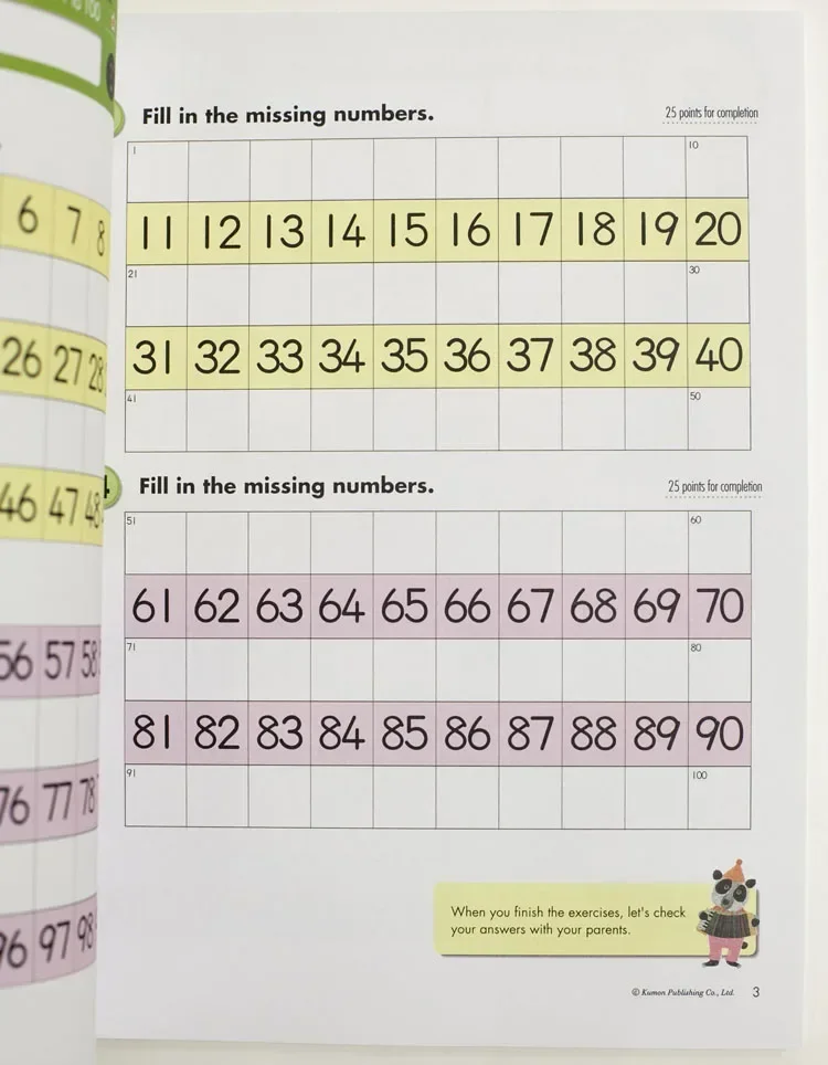 10 Book Kumon Calculation Math Workbooks English Book Math Problems Exercises Teaching Books G1-g4 For Age 6-10 Years new