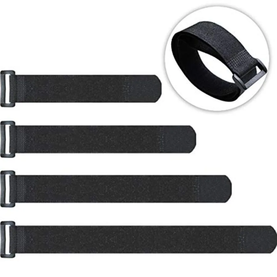 20 Pack Reusable Cinch Straps Fastening Cable Straps Nylon Hook and Loop Cinch Cable Ties Down Multipurpose Securing Straps Adj