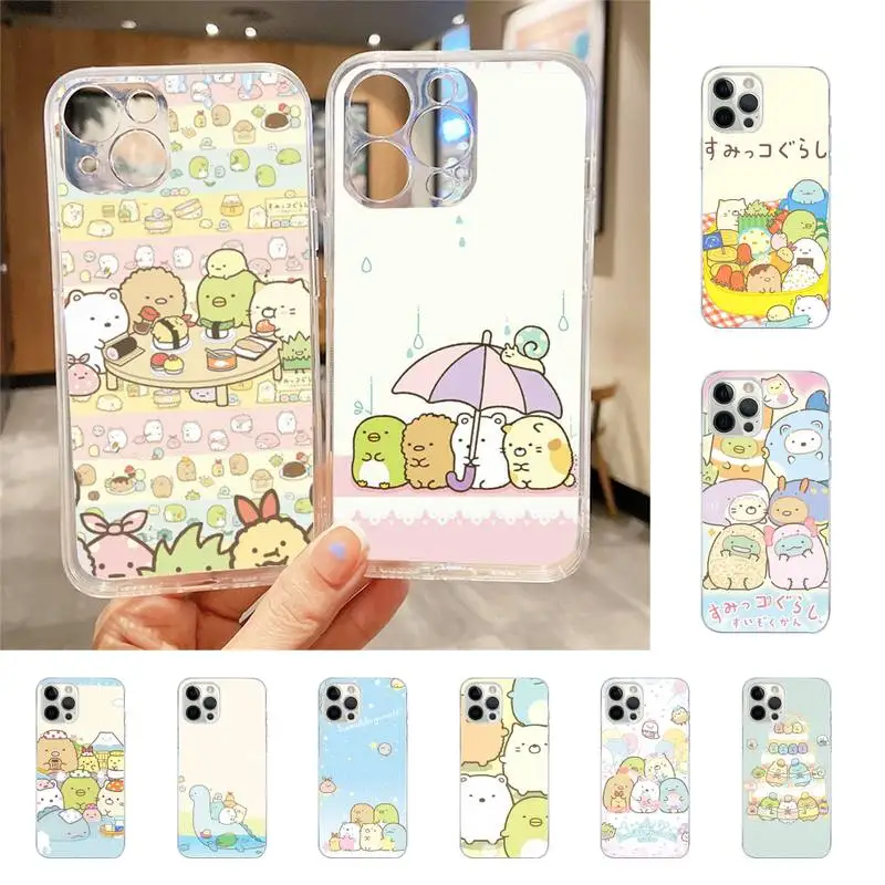 Sumikko Gurashi Phone Case For Iphone 7 8 Plus X Xr Xs 11 12 13 Se2020 Mini Mobile Iphones 14 Pro Max Case