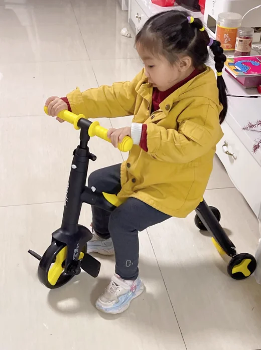 Hulajnoga dziecięca 3 w 1: hulajnoga, trójkołowiec, rowerek biegowy, zabawka do jazdy dla dzieci, chłopca i dziewczynki, regulowana hulajnoga dla malucha, prezent urodzinowy