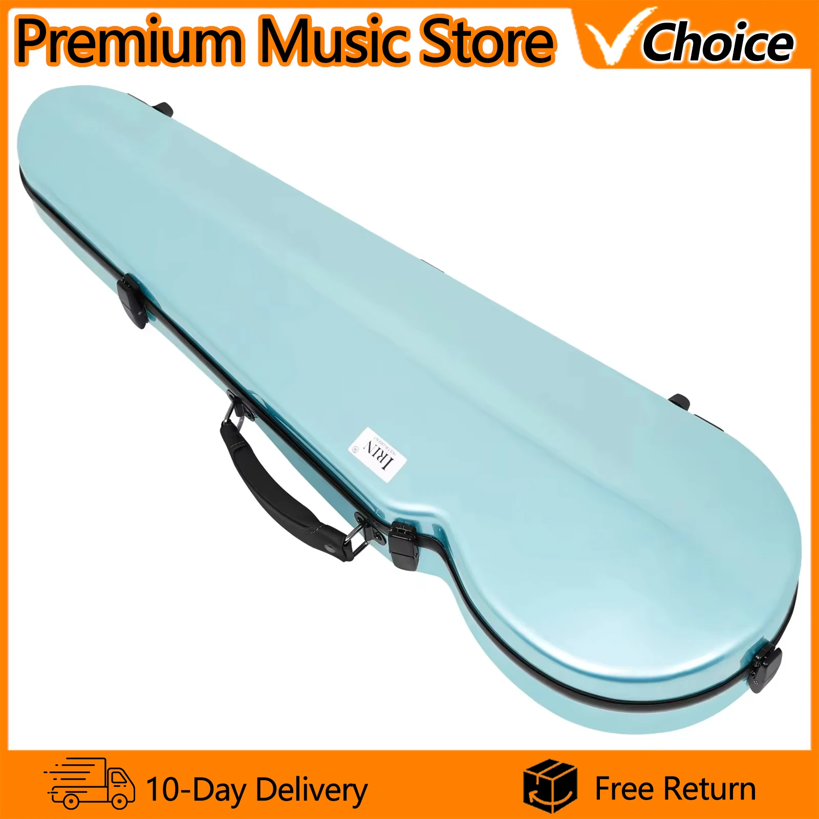 IRIN Violin Case VB-45 Carbon Fiber Violin Box High Quality Lightweight Sturdy Composite Material Double Shoulder Strap Bag ﻿