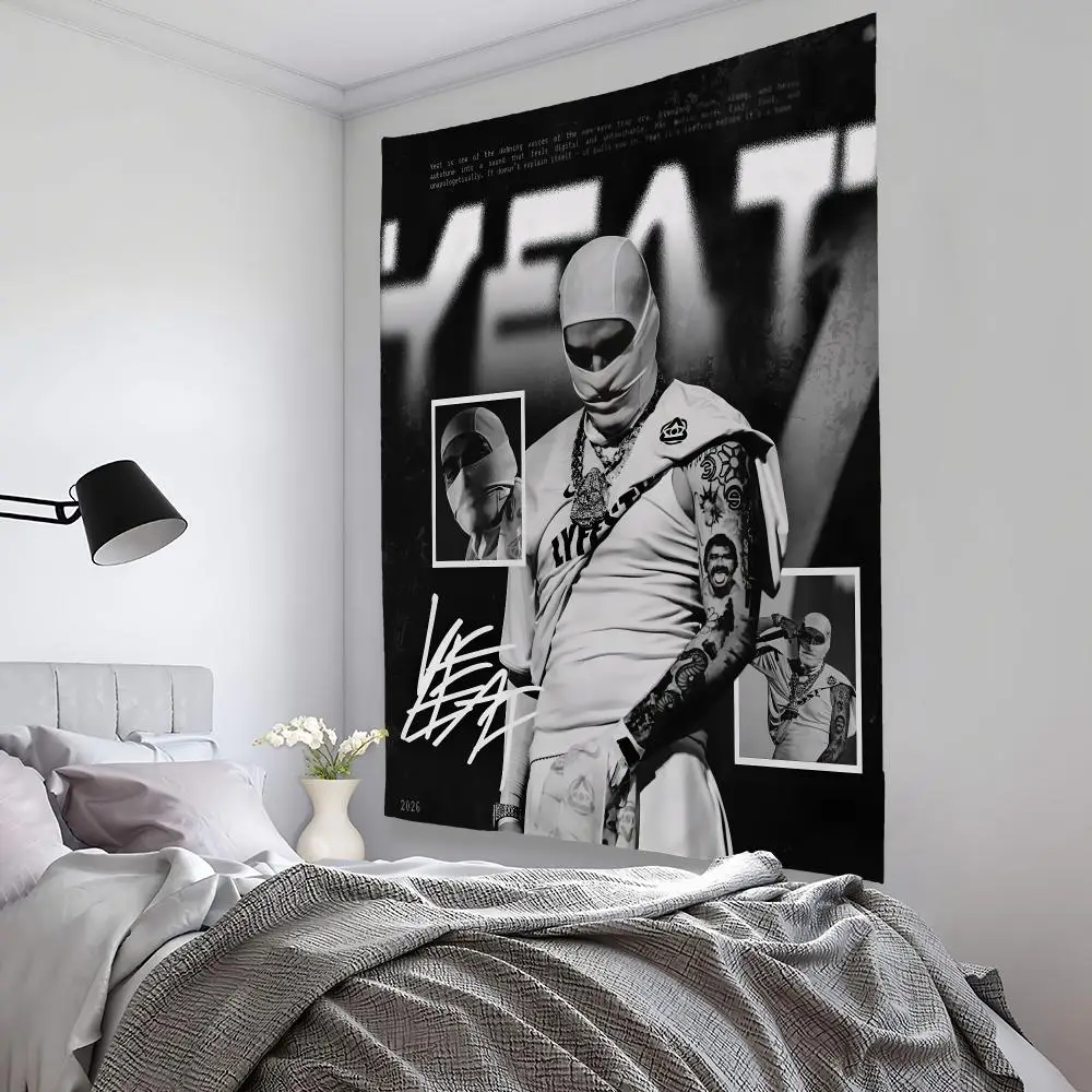 Y-Yeat Cloud Rap Trap Tapestry Microfiber Background Art Decor For Bedroom Living Room Bar Garden Outdoor Festival Wall Deco