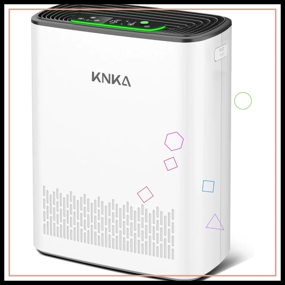 

Large Room Air Purifier with Washable Filters, Air Quality Monitor, Turbo Mode for Smoke, Dust, Pet Hair up to 2325 Ft²