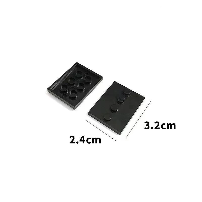 Placa base universal para minifiguras, tablero básico 3x4, montaje de pie, bloques de construcción