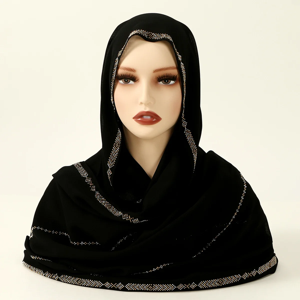 

High Quality Pearl Chiffon Scarf Women Muslim Hijab Shawls Wrap Scarves Turban Bandanas Headband Bufanda Foulard Turbante Mujer