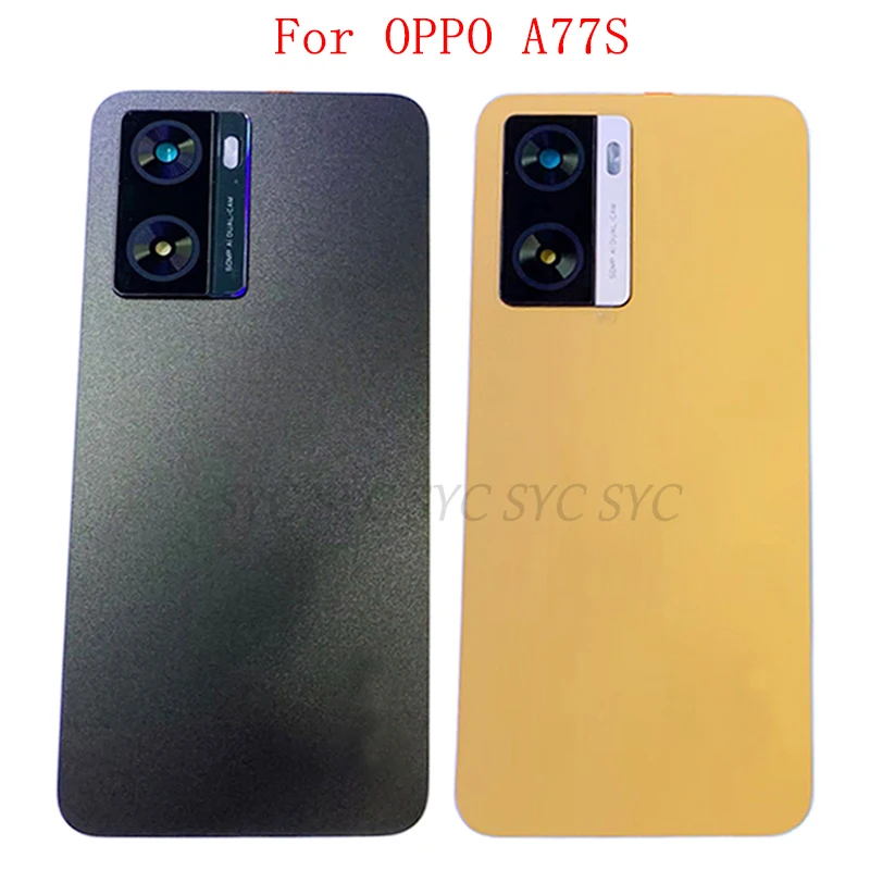 

Original Battery Cover Rear Door Case Housing For OPPO A77S Back Cover with Camera Lens Repair Parts