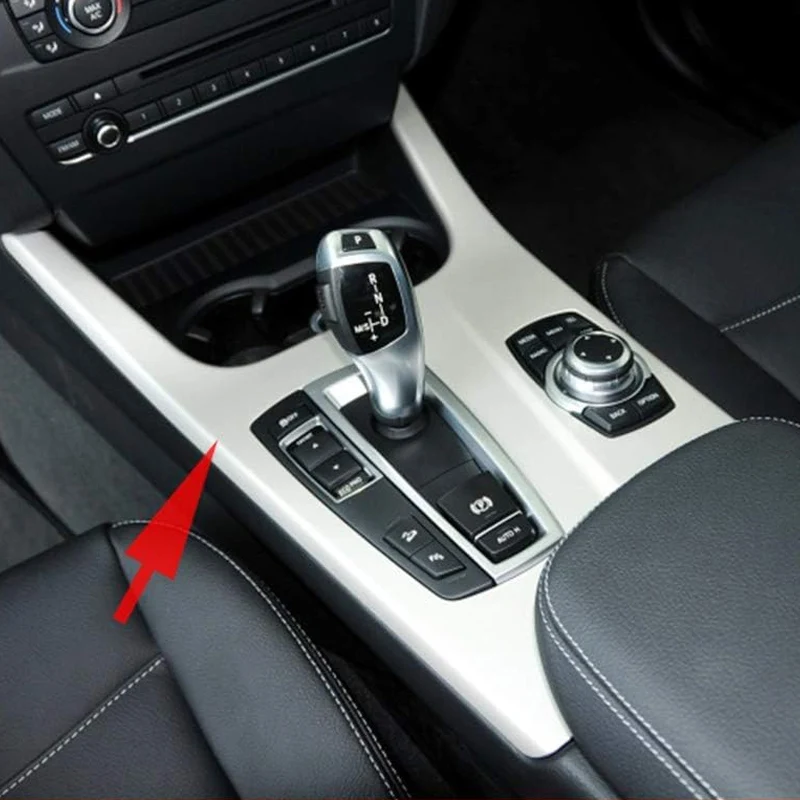 

Для BMW X3 F25 X4 F26 2011-2017 ABS хромированная защита центральной консоли автомобиля, декоративная панель переключения передач, накладка, аксессуары