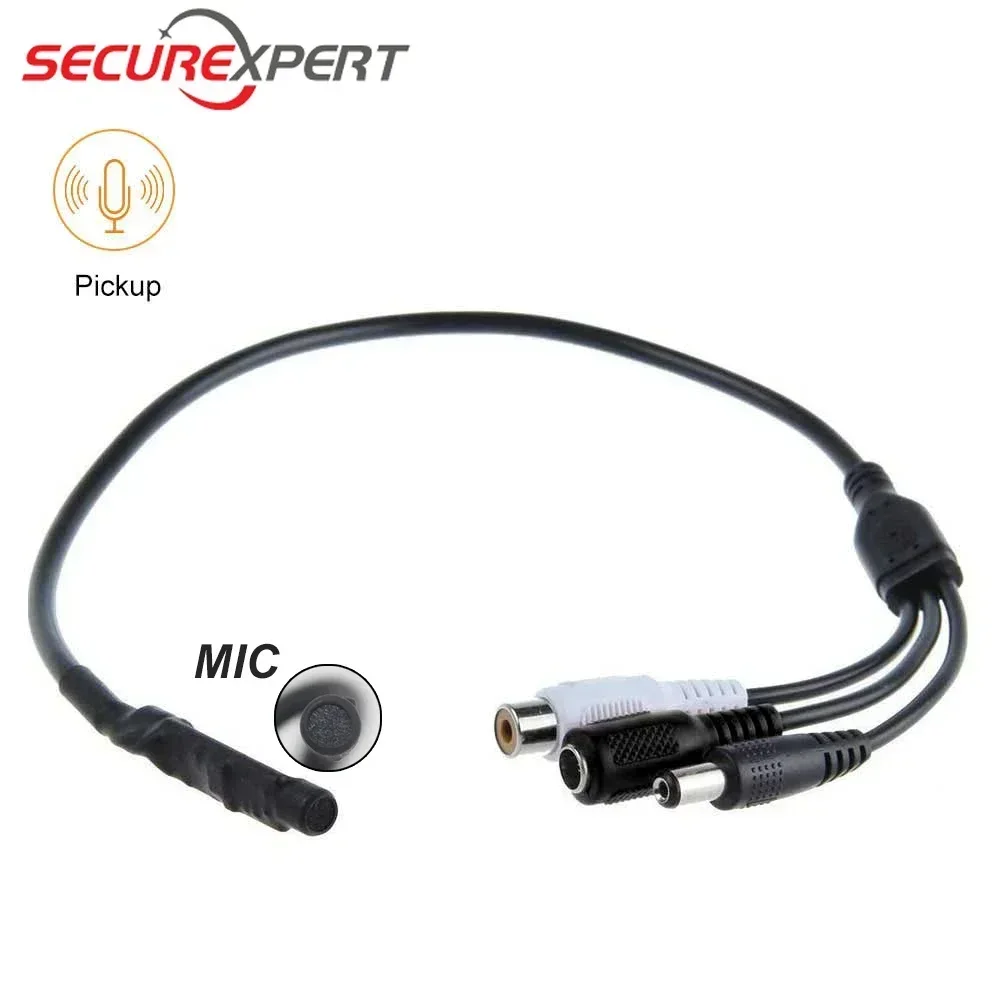 DC 9-14V Sound Pickup Microphone for Camera Audio System Mini Microphone for CCTV Security Camera DVR Video Surveillance