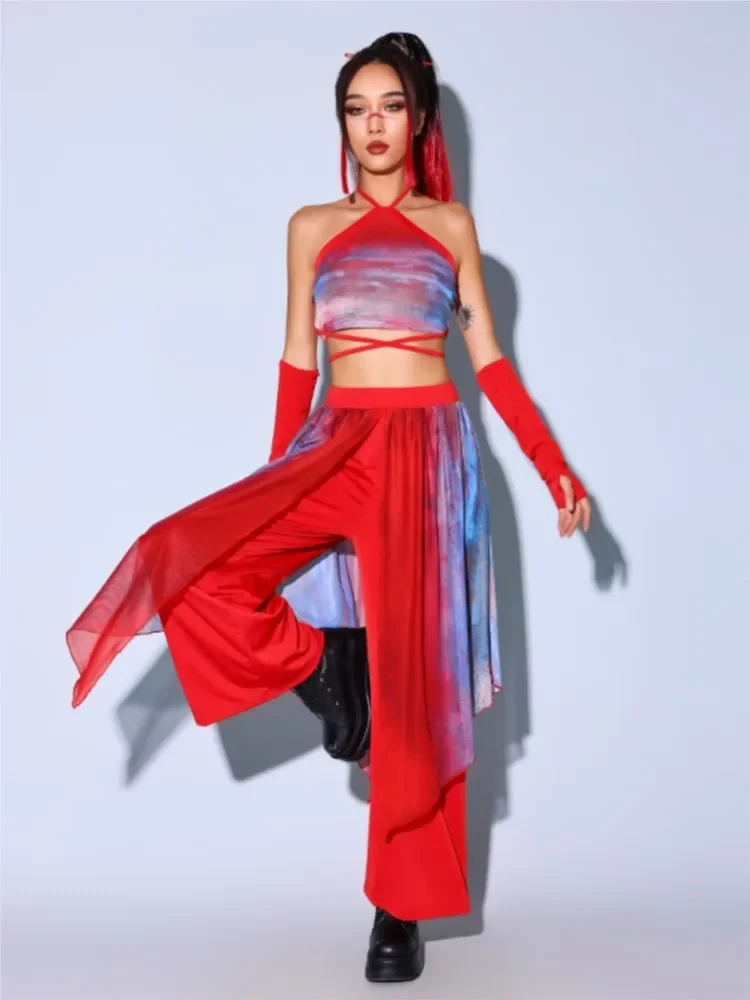 

Chinese Style Girl Group Jazz Dance Costume Party Dance Modern Dancer Performance Women Clothes