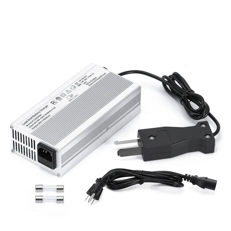 36V 5A Lead-acid Battery Charger with Plug Rated Input Voltage For All 36V Golf Cart Battery Charger AC 100-120V 50/60Hz