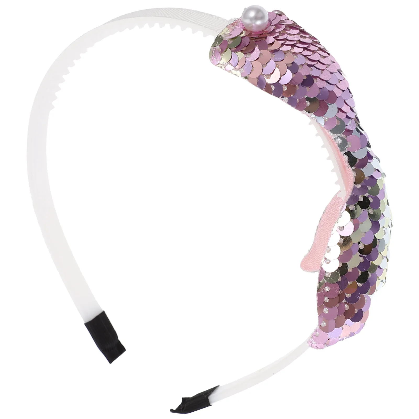 

Повязка на голову с пайетками в стиле русалки для костюма русалки, аксессуар для волос для вечеринок и косплея, милая повязка на голову