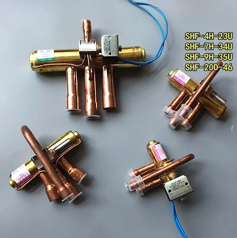 Sanhua – pompe à chaleur à quatre voies, vanne d'inversion avec bobine AC220V 1-5P, climatisation