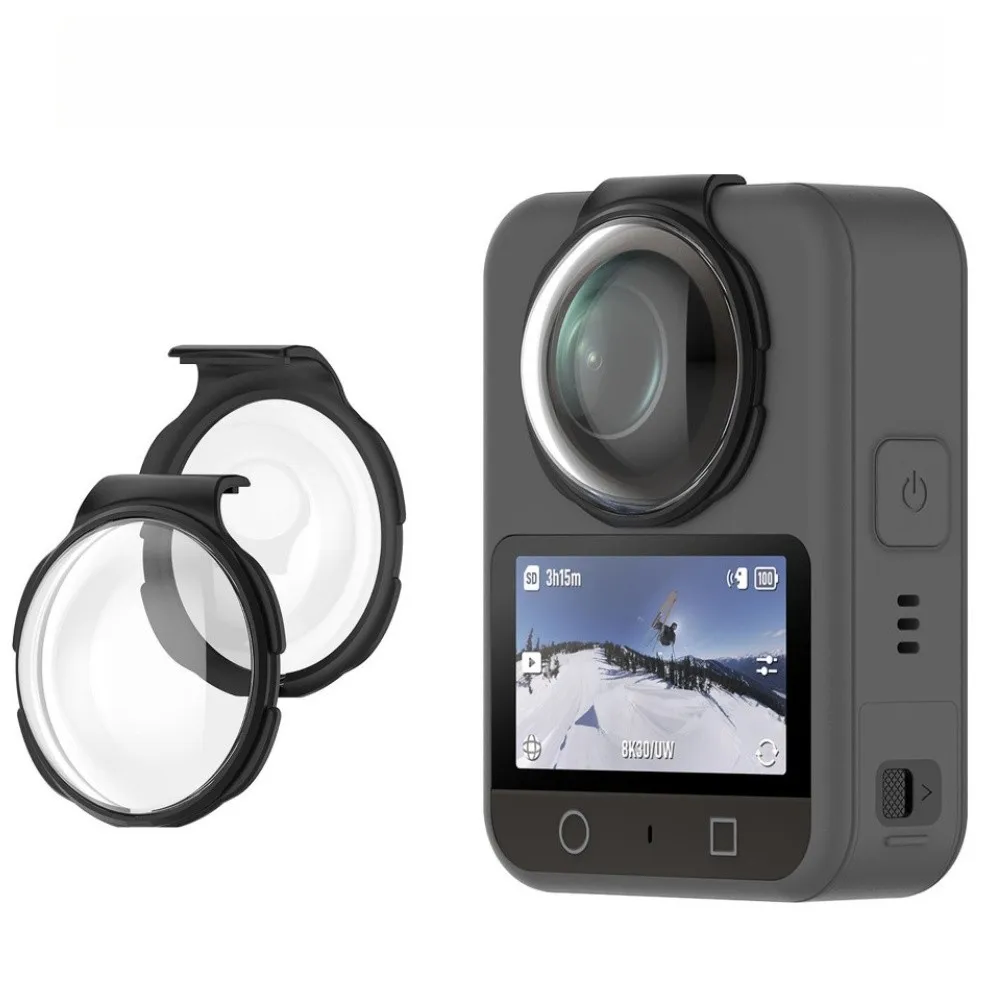 For DJI For Osmo 360 2nd Gen Curved Optical Glass Lens Protector Cover Scratch Resistant Clear Camera Shield Cycling Accessories
