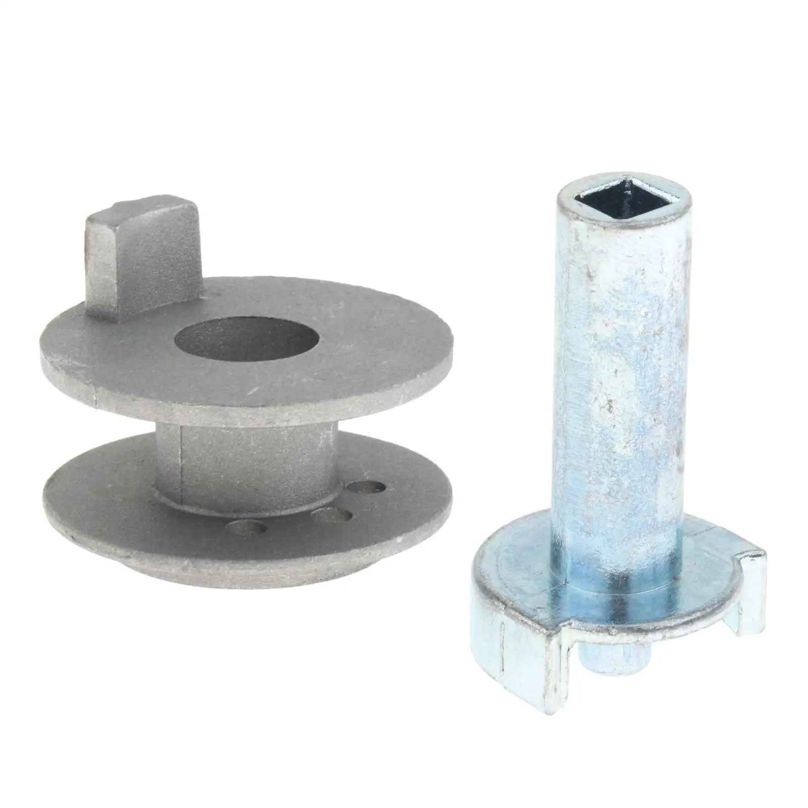 Windproof Patio Umbrella Stand Heavy Duty Metal Handrail Bobbin Rings Replacement Accessory for Balcony Courtyard Sunshade