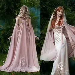 Long Chiffon Bridal Wraps Jackets Boleros Custom Made Women Bridal Accessories Brides Cloaks Mantles Wedding Capes Shawls