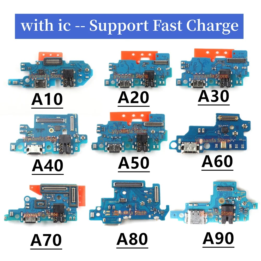 For Samsung Galaxy A10 A20 A30 A40 A50 A70 A80 A90 USB Charger Port Jack Dock Connector Charging Board Flex Cable