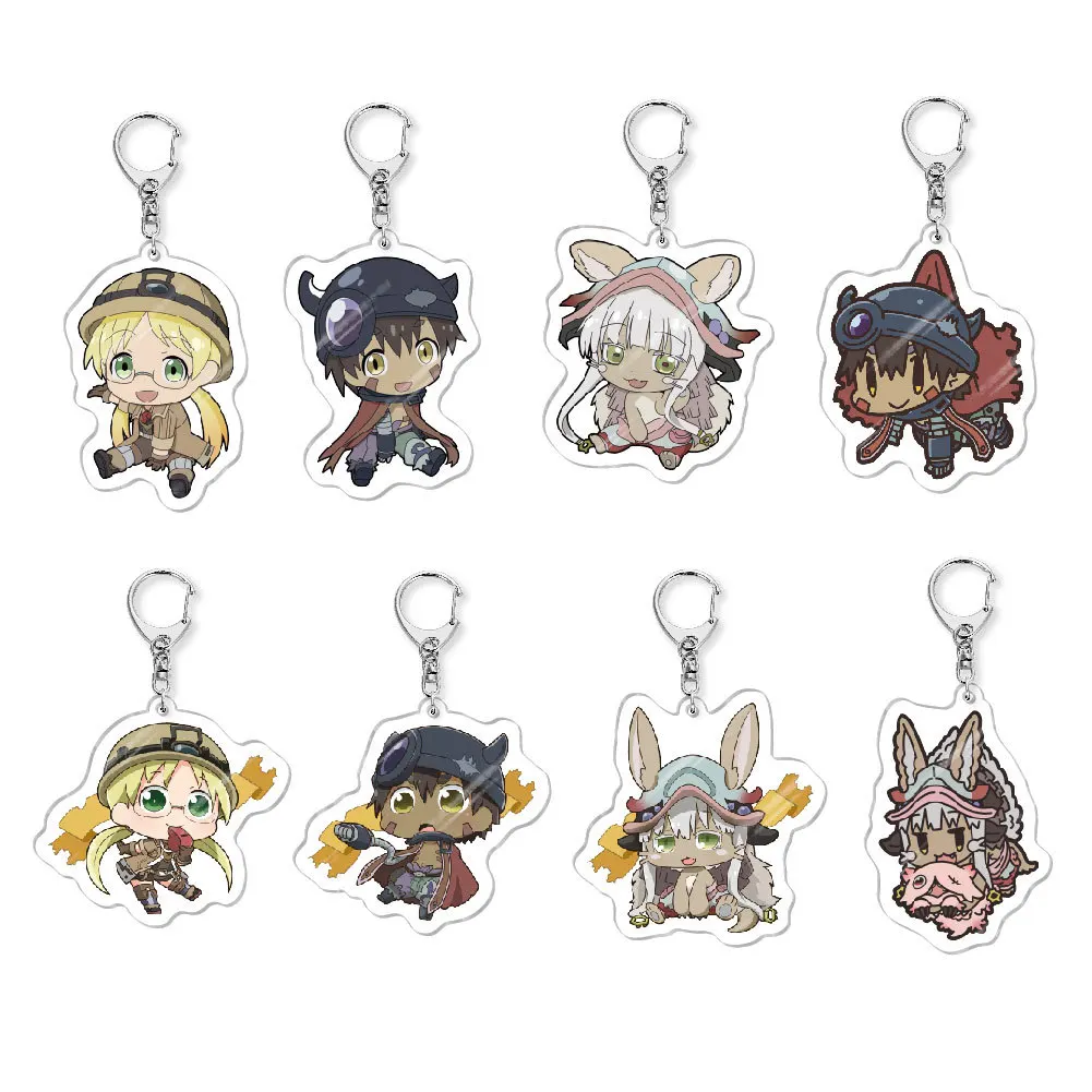 Made In Abyss Riko Nanachi Anime Acrylic Related Products Girl Gift Key Chain Cute Charms Souvenir Creative Pendant Jewelry Bag
