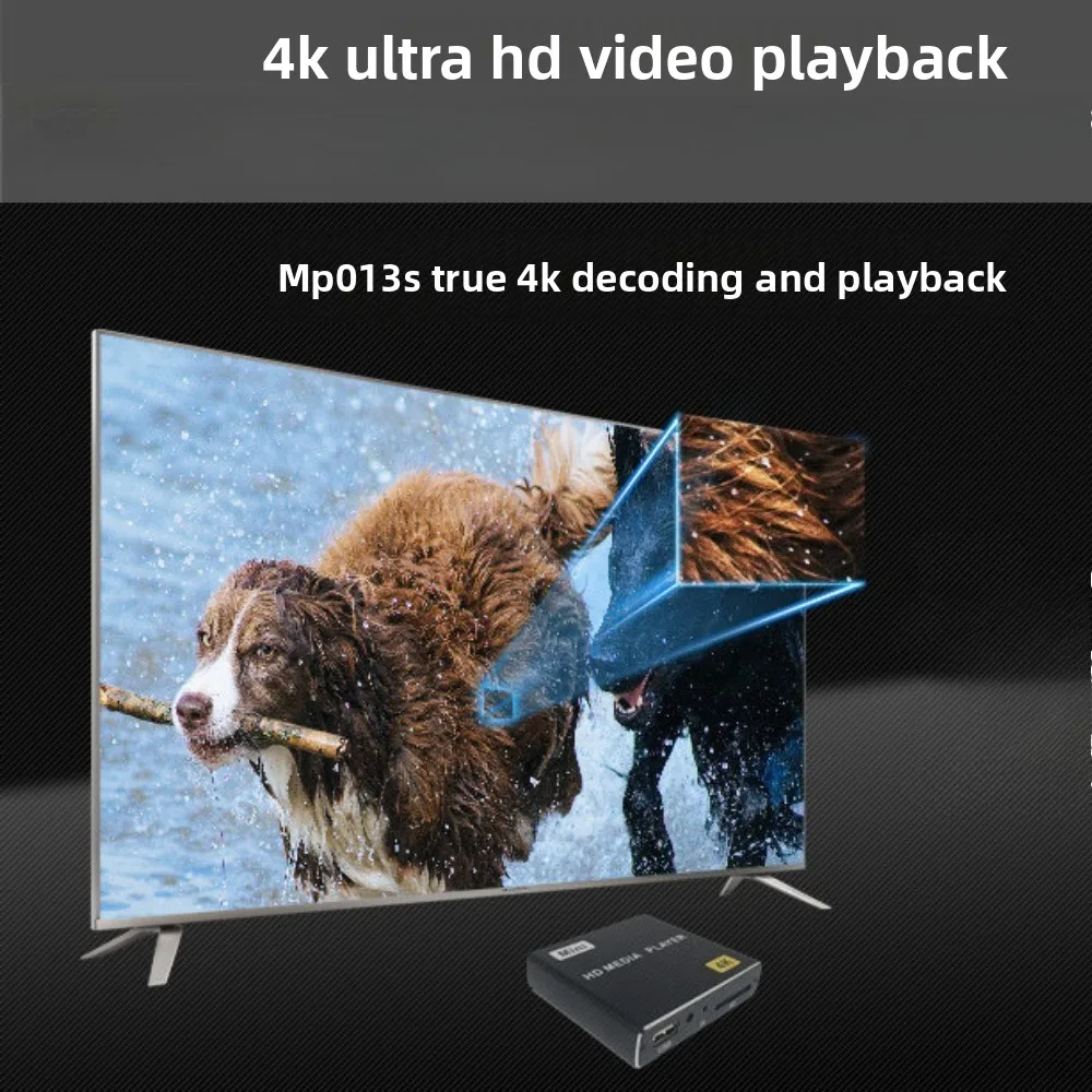 

Mini Portable 4K Full HD 1080P Support USB Disk SD Card HDD MKV H.264 Multimedia Media Player For HD-Compatible AV Input TV