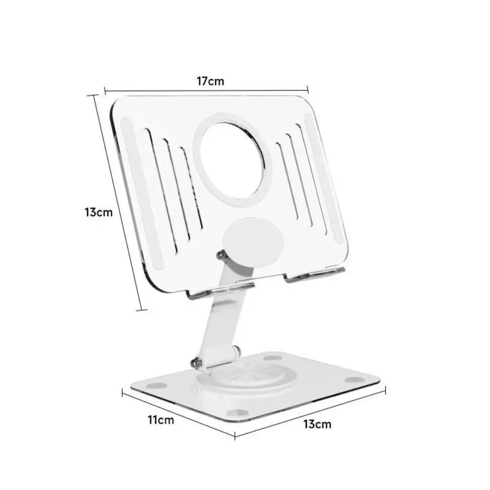 Новый акриловый держатель для телефона, прозрачная вращающаяся на 360° подставка для мобильного телефона, противоскользящая складная подставка для планшета, офисная подставка