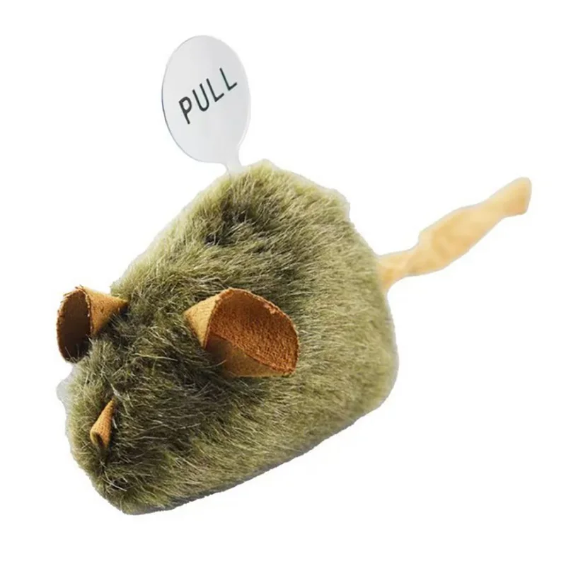 Grappig pluche kattenspeelgoed Simulatie Muis Automatisch tjilpen Interactieve muizen Kattenspeelgoed Bijtweerstand Huisdier Kattenspeelgoed Kittenbenodigdheden