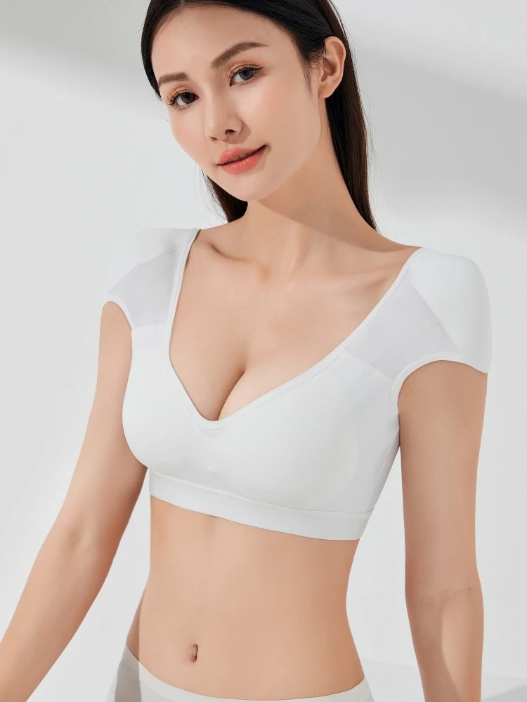 Share Queen Integrated Straight Angle Shoulder Bra Slimming Pad Narrow Shoulder Must Have Deep V Ladies Underwear Fixed Strap