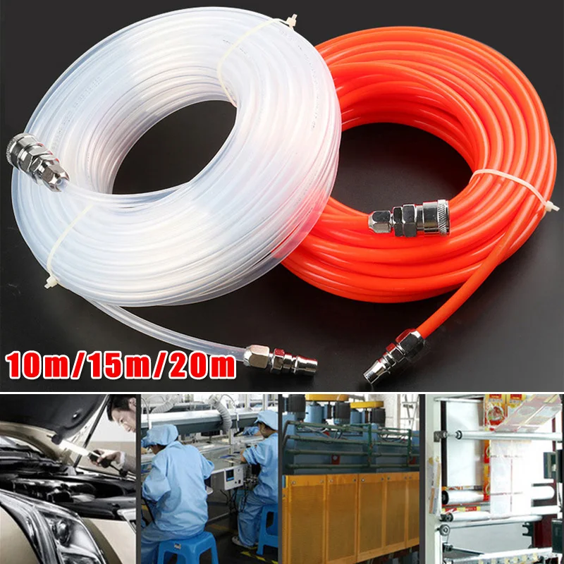 

Pneumatic Air Hose Compressor Air Tube Pump 5*8mm With Quick Connector Fittings Mechanical Hardware Straight Pipe