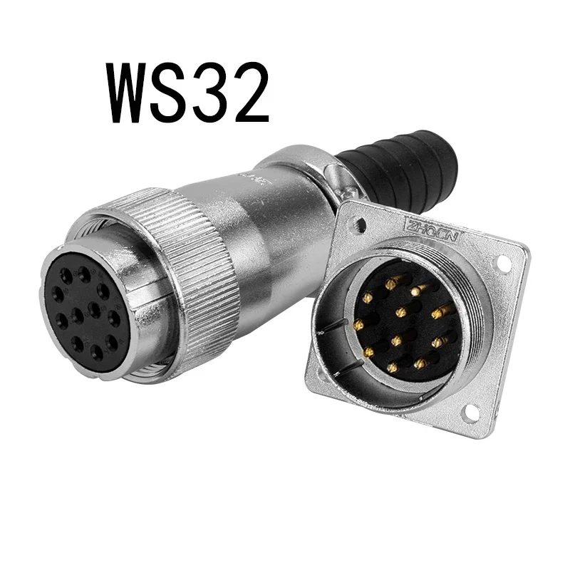 

1 Set Aviation Plug-in Socket Ws32-4-6-8-10 Pin Core Male and Female TQ/Z Aviator Connector Terminal Block