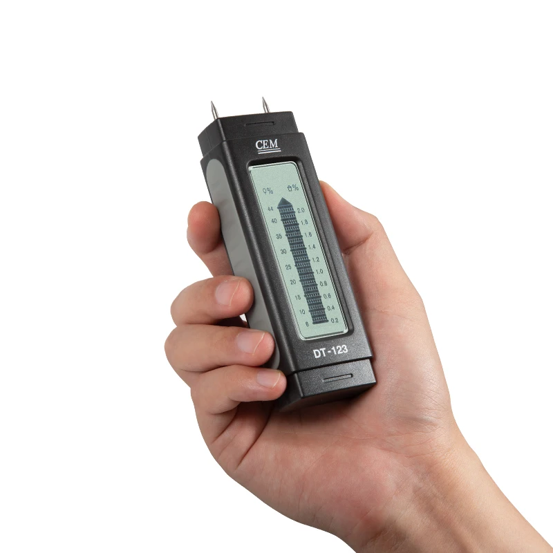 Medidores de umidade de madeira, detector de umidade tipo pino com tela retroiluminada, calibração 9 para detecção de umidade em madeira, detector para