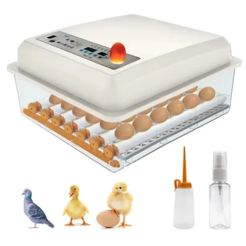 130 Egg Capacity Dual Power Supply Automatic Egg Incubator Egg Hatcher