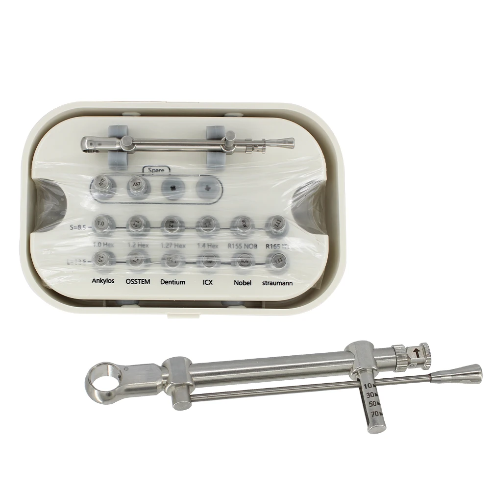 Dental Universal Implant Torque Screwdrivers Wrench Dental Implant Restoration Tool Kit 10-70NCM