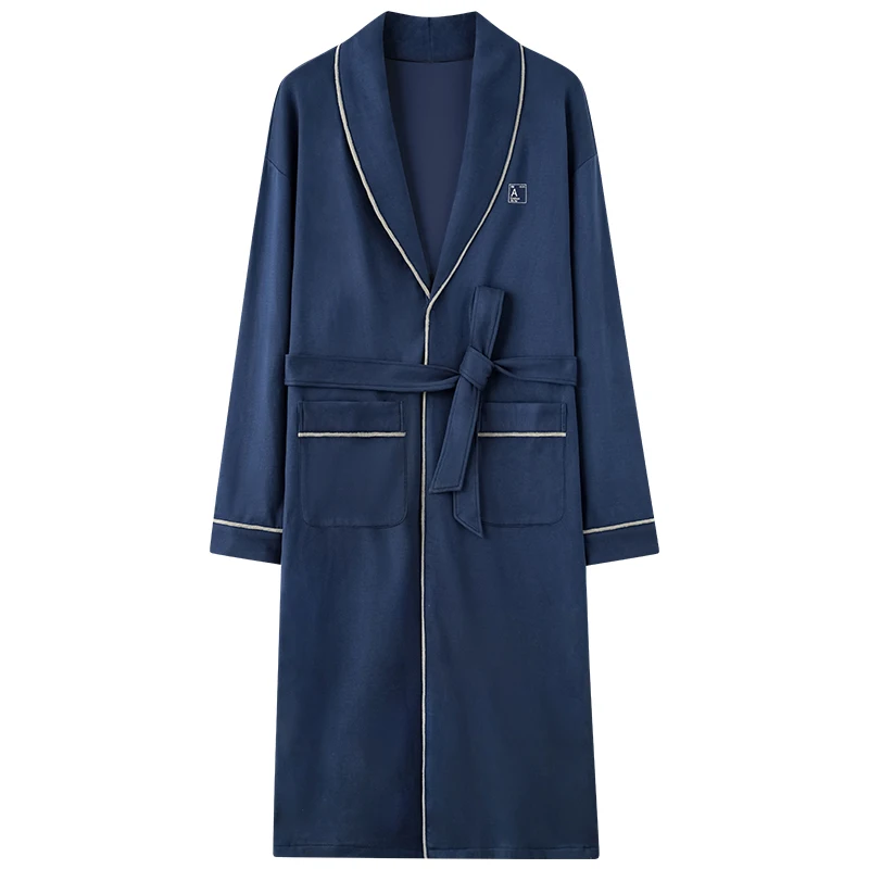 Autumn Winter Keep Warm Bathrobe Men Sleep Tops Kimono Robes For Male Thin Fleece Long Bath Robes Bride Robe Dressing Gown L-4XL