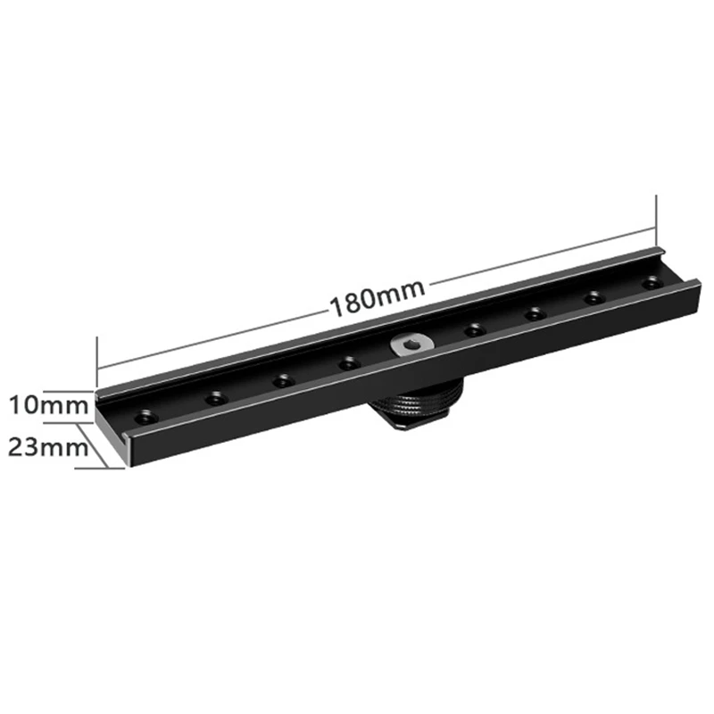 Lengthened Quick Release Plate Slr Camera Multi-Camera Hot Shoe Bracket External Flash Microphone Tripod Gimbal