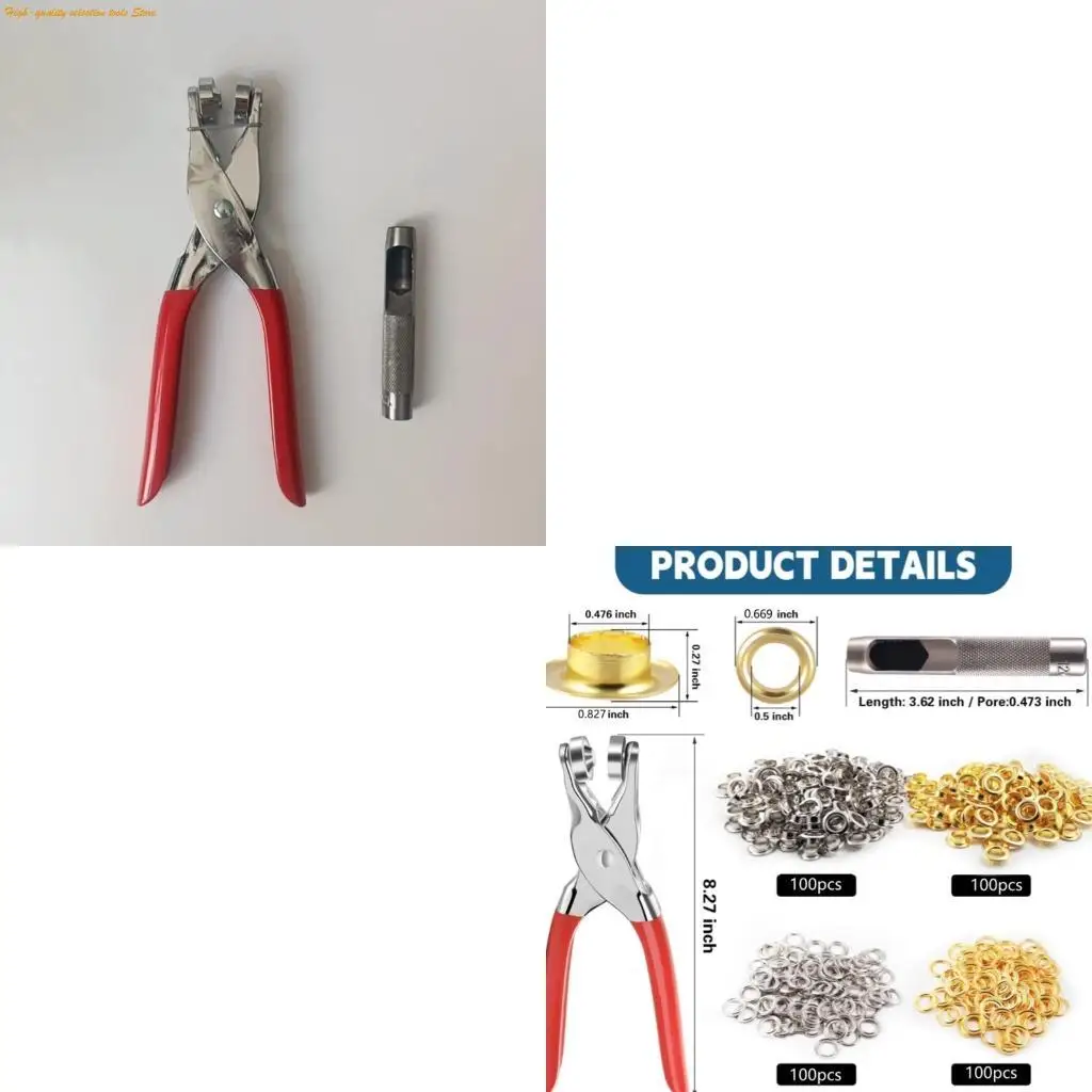 

203F Набор из 200 двухцветных втулок с цветочным рисунком 12 мм с дыроколами для изготовления изделий из кожи, ткани и холста