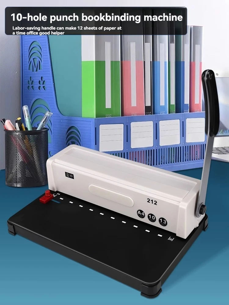 212 Strip 10 Loose Leaf Notebook 213 Ten Hole A3A4 Bid Document Contract Voucher Archive Special Punching Machine