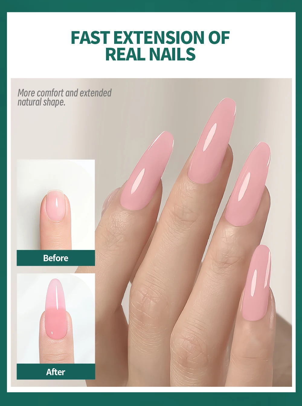 150 Stück Nailpop Dual-Formen Quadratische Sargform Schnellbau-Gel-Form Vollabdeckende Nagelverlängerungsform DIY Nagelkunst Maniküre – Detail 5