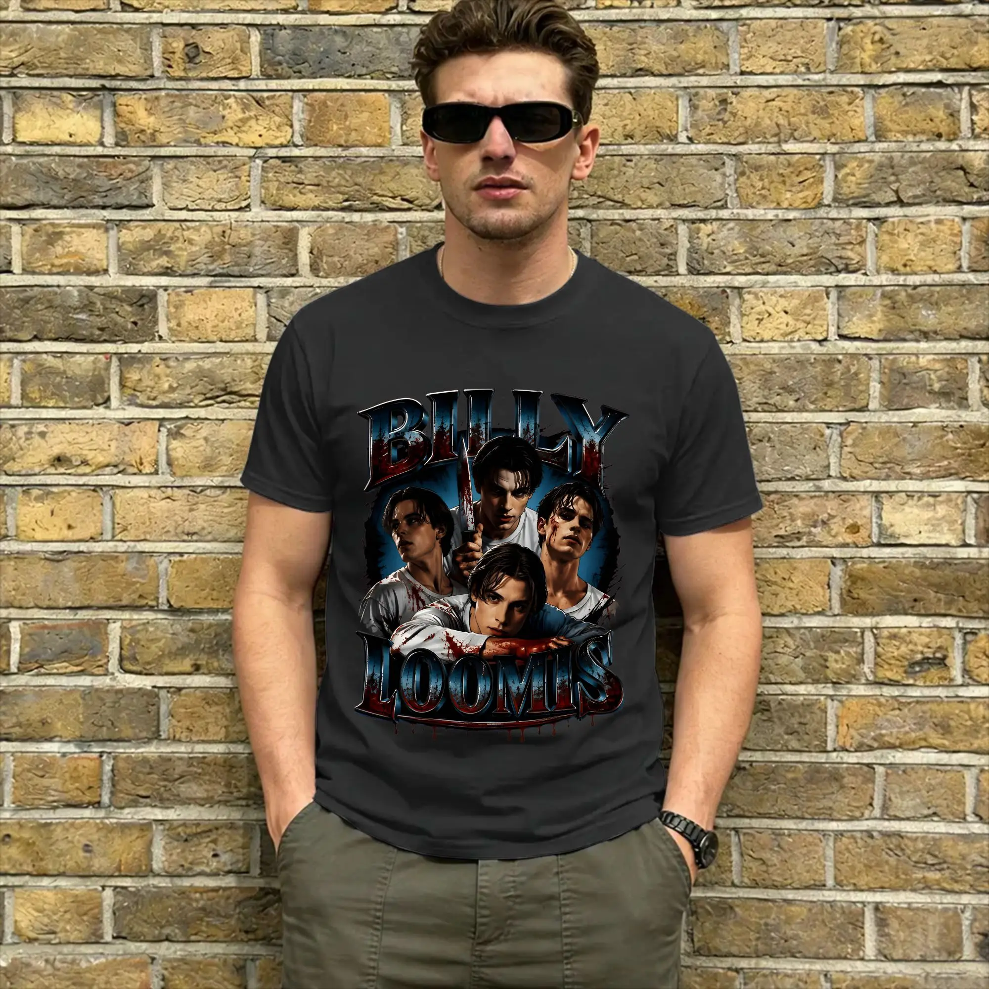 Billy Loomis  Cotton T-Shirt For Couple Beach ScreamMovie Streetwear T Shirts Crew Neck Fashion Tees Oversized Hot Sale Clothes