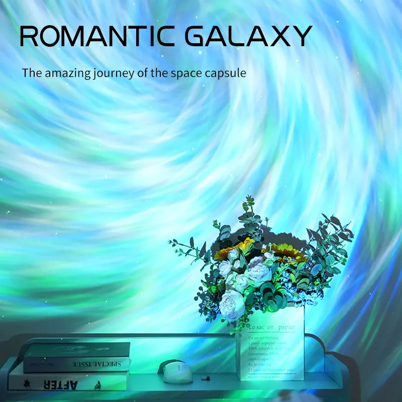 Lâmpada de projeção de estrelas Galaxy Atmosphere Series Space Capsule, 16 luzes, 4 efeitos de luz, com temporizador e controle remoto, Natal