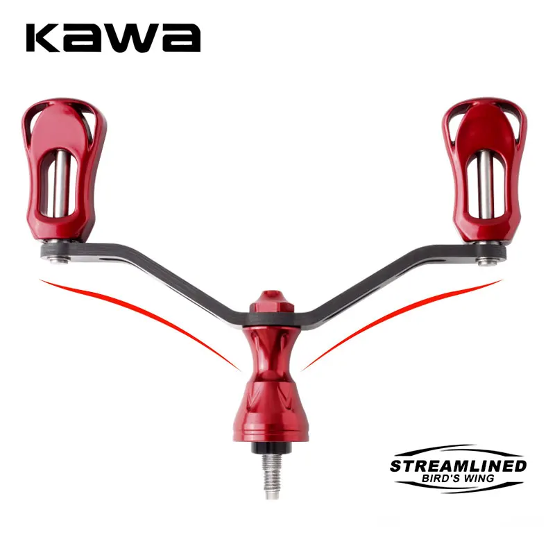 Kawa Fishing Reel Handle Carbon Fiber Materails Rocker For S/D Type Spinning Reel Shaft Length 105mm Weight 27/34g DIY Accessory