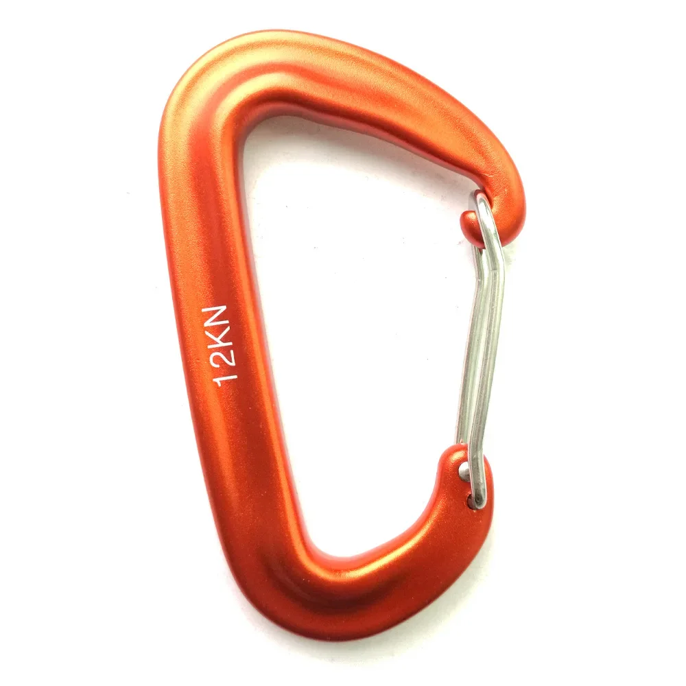 12KN Hammock Dog Clip Safety Carabiner Clasp Outdoor Camping Hiking Hook Auto Locking Wiregate Balance